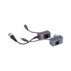 PAR DE TRANSCEPTORES GHIA VIDEO BALUN TRANSMITE ENERGIA Y VIDEO AHD CVBS CVI TVI CON EXTENSION DISTANCIA DE HASTA 350 MTS A 720