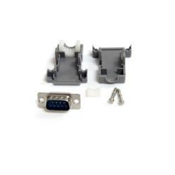 CONECTOR D SUB DB9 SERIAL MACHO ENSAMBLADO CON CARCASA PLaSTICA STARTECHCOM MOD C9PSM