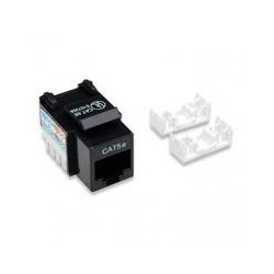 JACK RJ45 CAT5E INTELLINET UTP KEYSTONE DE IMPACTO NEGRO
