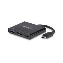 ADAPTADOR MULTIFUNCIaN USB C A 4K CON ENTREGA DE POTENCIA Y PUERTO USB A REPLICADOR DE PUERTOS DE VIAJES USB C PARA LAPTOP STAR