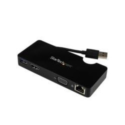REPLICADOR DE PUERTOS USB 30 DE VIAJES CON HDMI O VGA DOCKING STATION PARA LAPTOP STARTECHCOM MOD USB3SMDOCKHV