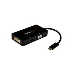 STARTECHCOM ADAPTADOR USB C MULTIPUERTOS DE VIDEO 4K 30 HZ USB TIPO C A HDMI DVI HDMI HUB USBC STARTECHCOM MOD CDPVGDVHDBP
