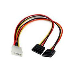 ADAPTADOR CABLE DIVISOR DE PODER LP4 EN Y MOLEX 4 PINES A SATA 2X HEMBRA SATA Y 1X MACHO LP4 SPLITTER STARTECHCOM MOD PYO2LP4SA