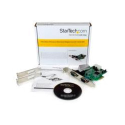TARJETA ADAPTADORA PCI EXPRESS PCIE DE 2 PUERTOS SERIAL RS232 DB9 UART 16550 STARTECHCOM MOD PEX2S553