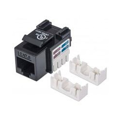 JACK RJ45 CAT6 INTELLINET UTP KEYSTONE DE IMPACTO NEGRO