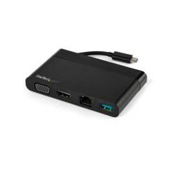 ADAPTADOR MULTIPUERTOS USB C 4K CON HDMI Y VGA MAC WIN CHROME 1X USB A GBE PORTaTIL DOCKING STATION USB TIPO C STARTECHCOM MOD 
