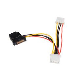 ADAPTADOR CONVERTIDOR DE CABLE DE ALIMENTACIaN SATA A 3X LP4 STARTECHCOM MOD LP4SATAFM2L