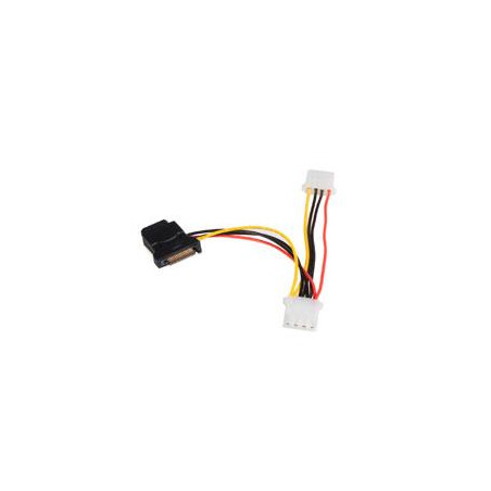 ADAPTADOR CONVERTIDOR DE CABLE DE ALIMENTACIaN SATA A 3X LP4 STARTECHCOM MOD LP4SATAFM2L