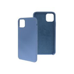 FUNDA GHIA DE SILICON COLOR AZUL CON MICA PARA IPHONE 11 PRO