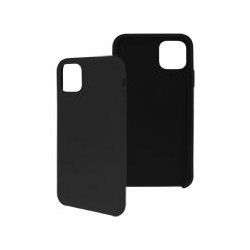FUNDA GHIA DE SILICON COLOR NEGRO CON MICA PARA IPHONE 11