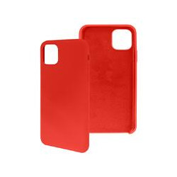 FUNDA GHIA DE SILICON COLOR ROJO CON MICA PARA IPHONE 11