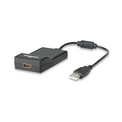CABLE CONVERTIDOR MANHATTAN USB 20 A HDMI 1080P MACHO HEMBRA
