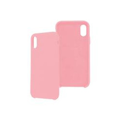 FUNDA GHIA DE SILICON COLOR ROSA CON MICA PARA IPHONE XS MAX