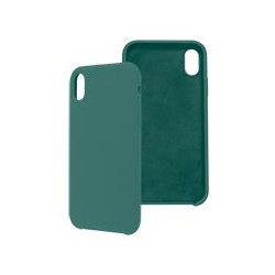 FUNDA GHIA DE SILICON COLOR VERDE CON MICA PARA IPHONE XR