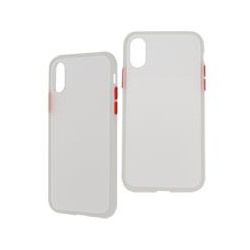 FUNDA GHIA HUMO SEMITRANSPARENTE CON MICA PARA IPHONE XS X