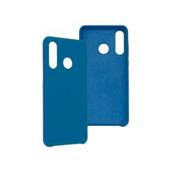 FUNDA GHIA DE SILICON COLOR AZUL CON MICA PARA HUAWEI P30 LITE