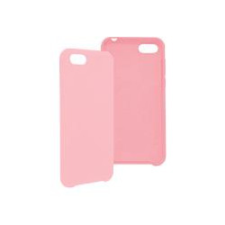 FUNDA GHIA DE SILICON COLOR ROSA CON MICA PARA HUAWEI Y5