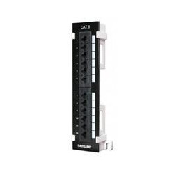 PANEL DE PARCHEO INTELLINET CAT6 UTP 12 PUERTOS RJ45 MONTAJE PARED