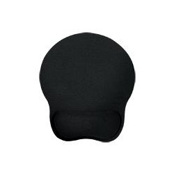 MOUSE PAD GHIA ERGONOMICO CON ALMOHADILLA DE GEL MEMORY FOAM COLOR NEGRO