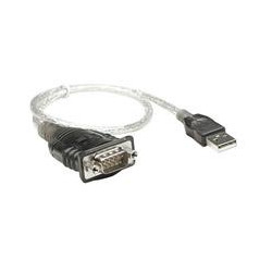 CABLE CONVERTIDOR MANHATTAN USB A SERIAL DB9 RS232 45CM M M
