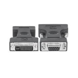 ADAPTADOR DVI I A VGA MANHATTAN HD15 MACHO HEMBRA
