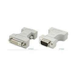 ADAPTADOR DVI I A VGA MANHATTAN HD15 HEMBRA MACHO