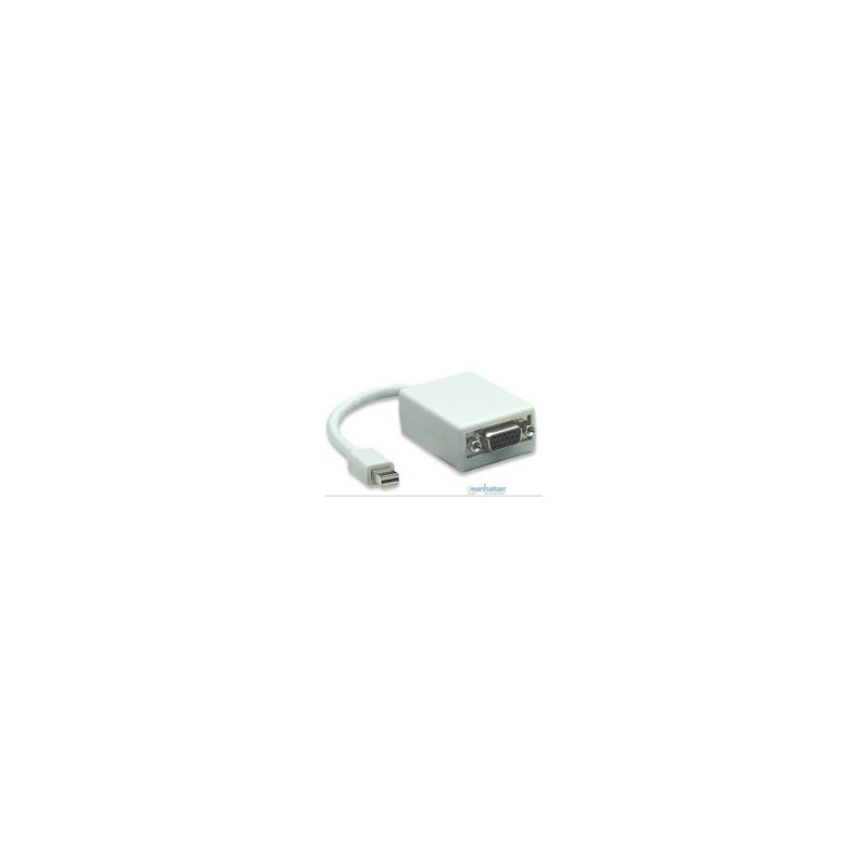 ADAPTADOR MANHATTAN MINI DISPLAYPORT A VGA 1080P M H