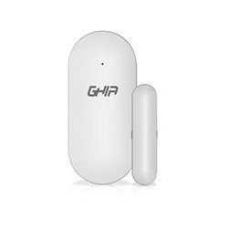 CONTACTO MAGNETICO SENSOR PARA PUERTA Y VENTANA INALAMBRICO DE DOBLE DISPARO FRECUENCIA 433MHZ PARA ALARMA MARCA GHIA