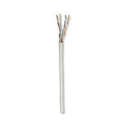 BOBINA CABLE UTP DE RED CAT5E INTELLINET CCA ROLLO 305 METROS SOLIDA COLOR GRIS