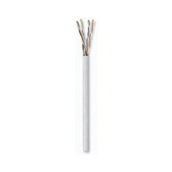 BOBINA CABLE UTP DE RED CAT5E INTELLINET 100 COBRE 24 AWG ROLLO 305 METROS SOLIDA COLOR BLANCO