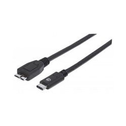 CABLE MANHATTAN USB C 31 A MICRO B MACHO 10M M M