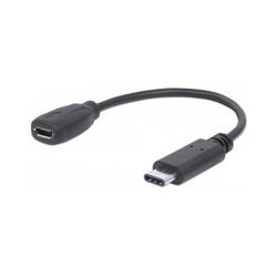 CABLE ADAPTADOR MANHATTAN USB C A USB MICRO B 15CM M H