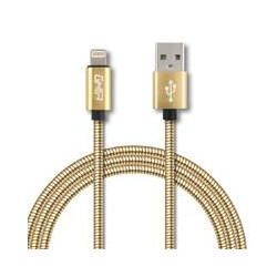 CABLE METALICO GHIA TIPO LIGHTNING 10 MTS USB 21 DORADO
