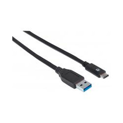 CABLE MANHATTAN USB 31 GEN 2 A MACHO C MACHO 10 GBPS 1 M NEGRO