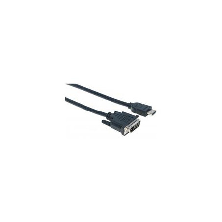 CABLE CONVERTIDOR MANHATTAN HDMI A DVI D 30M 1080P M M MONITOR
