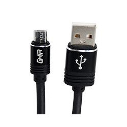 CABLE MICRO USB GHIA 20 MTS DATOS Y CARGA COLOR NEGRO