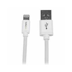 CABLE DE 2M LIGHTNING DE 8 PIN A USB A 20 PARA APPLE IPOD IPHONE IPAD BLANCO STARTECHCOM MOD USBLT2MW