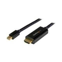 CABLE CONVERTIDOR MINI DISPLAYPORT A HDMI DE 1M COLOR NEGRO ULTRA HD 4K STARTECHCOM MOD MDP2HDMM1MB