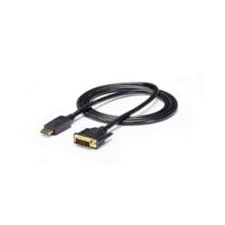 CABLE 18M ADAPTADOR DE VIDEO DISPLAYPORTa A DVI CONVERTIDOR MINI DP MACHO DVI D MACHO 1920X1200 PASIVO NEGRO STARTECHCOM MOD DP