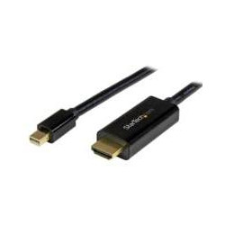 CABLE CONVERTIDOR MINI DISPLAYPORT A HDMI DE 2M COLOR NEGRO ULTRA HD 4K STARTECHCOM MOD MDP2HDMM2MB