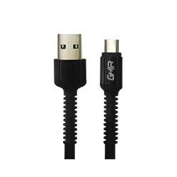 CABLE USB TIPO C GHIA NYLON 1M COLOR NEGRO