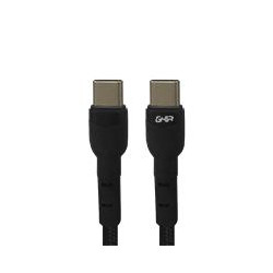 CABLE GHIA USB TIPO C A TIPO C COLOR NEGRO DE 1M