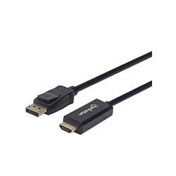 CABLE DISPLAYPORT MACHO A HDMI MACHO 1METRO