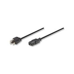 CABLE ALIMENTACION CORRIENTE MANHATTAN 18M C13 MONITOR PROYECTOR CPU