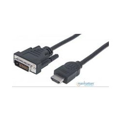 CABLE CONVERTIDOR MANHATTAN HDMI A DVI D 18M 1080P M M MONITOR