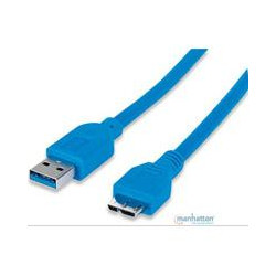CABLE USB 30 MANHTATTAN A MACHO MICRO B MACHO 1 MTS AZUL