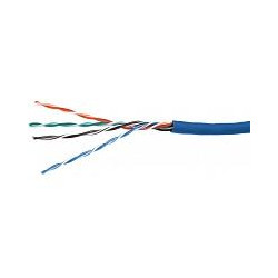BOBINA UTP CAT5E WAM CONDUCTOR CCA 305 MTS CUBIERTA AZUL