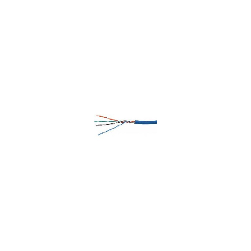 BOBINA UTP CAT5E WAM CONDUCTOR CCA 305 MTS CUBIERTA AZUL