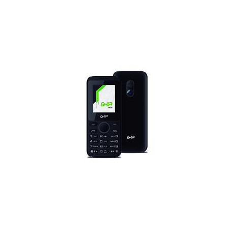GHIA TELEFONO CELULAR 2G QUADBAND PANTALLA 177IN SINGLE CORE 32MB32MB CAM 008MP BATERIA 600MAH RADIO FM NEGRO CON GRIS