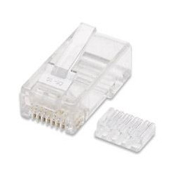 PLUG MODULAR RJ45 INTELLINET UTP CAT6 SOLIDO BOTE CON 100 PIEZAS